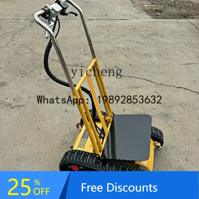 Elektryczny wózek transportowy AB, wspinający się po schodach, składany, cichy wózek do transportu ładunków.