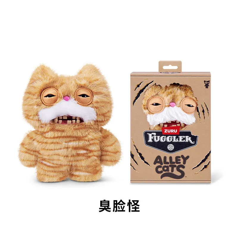 Fuggler Alley Cats Plush Toys Soft Plushies Cute Cartoon Doll Funny Fugglers Ugly Teeth Monster Stuffed Dolls Animal Toys