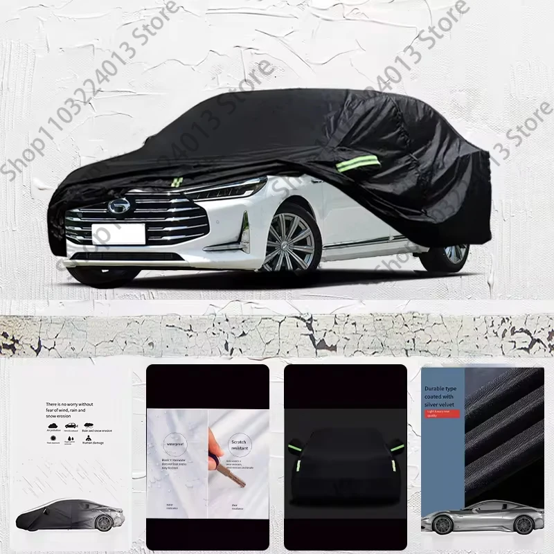 

For Trumpchi GA8 Anti-UV Sun Shade Rain Snow Resistant Black Cover Dustproof Car umbrella Full Car Cover Outdoor Protection