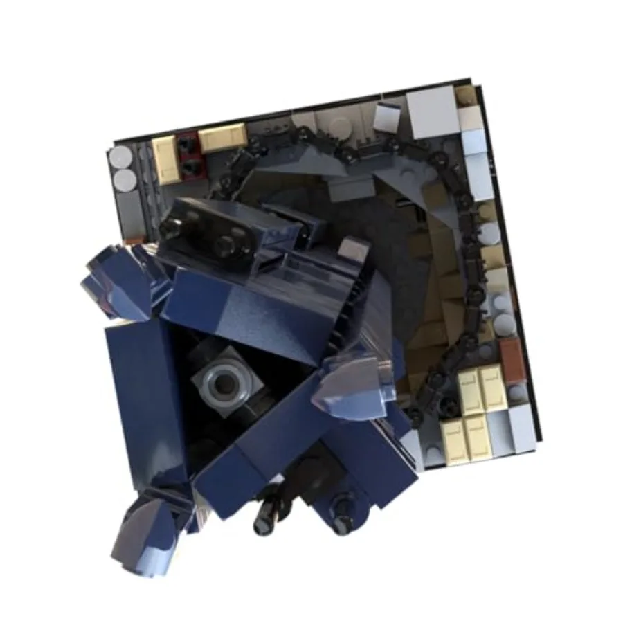 Moc future city 17 blocos de construção conjunto kit modelo de arquitetura avançada conjunto de blocos de construção de cena de rua projetado por rad0lf ótimo