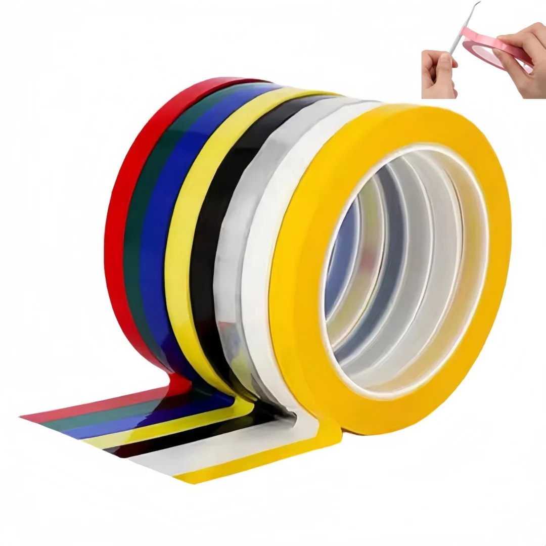 

6 Roll 5mm Dental Instruments Identification Tapes Color Multifunctional High Temperature Resistant Positioning Tape 66m Long