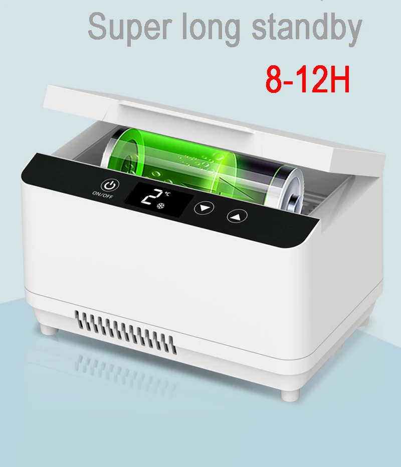 Double-layer Large Capacity Insulin Cold Box Rechargeable Insulin Refrigerator Medicine Cooler With Carrying Bag