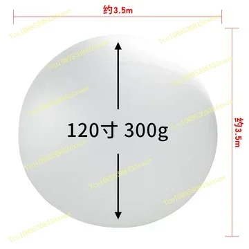 120 Inch 300g Giant White Weather Balloon 3-3.5m Inflatable Flying Balloon for Outdoor Event & Large Celebration