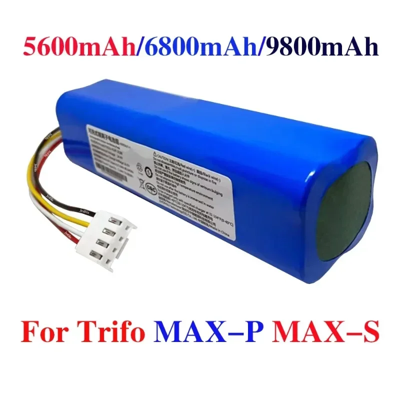 Trifo MAX-P MAX-S 로봇 진공 청소기 교체 배터리, 14.4V, 5600mAh, 6800mAh, 9800mAh