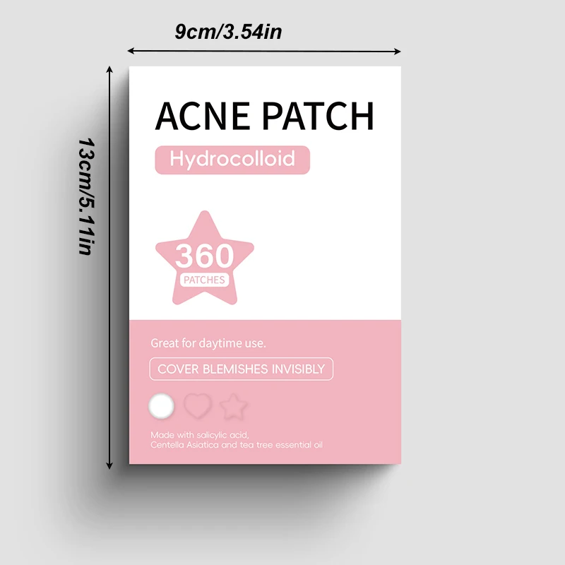 Parche de reparación de acné, cuidado de la piel Facial, desvanecimiento de imperfecciones, marcas de espinillas, cubierta de imperfecciones de acné cerradas, parche de reparación de espinillas y acné, 360 Uds.