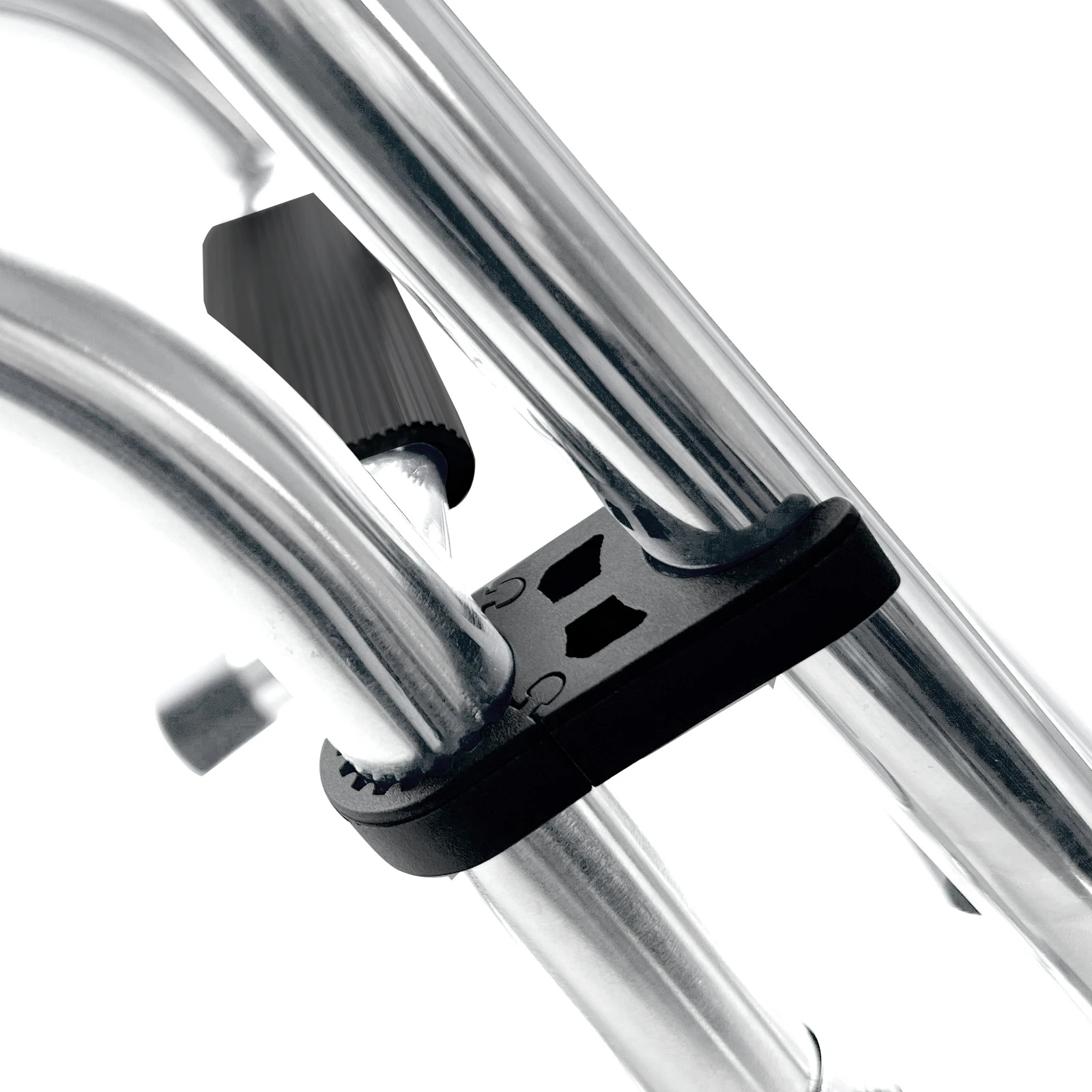 3 Steps Stainless Steel Boat Ladder Stern Ladder Gunwale-Mounted Removable Ladder Grips 2+1 Steps Transom Mount Folding