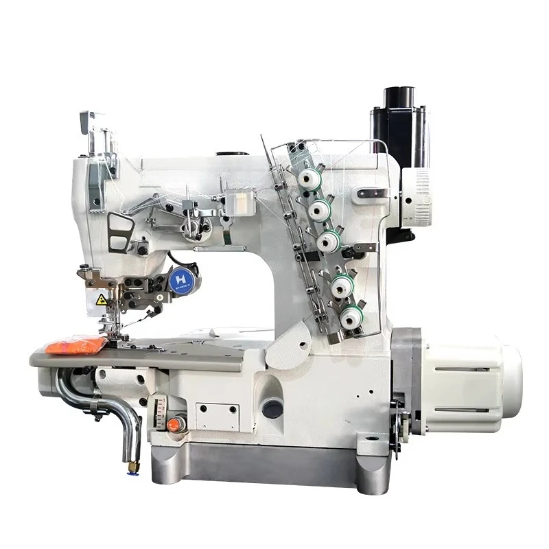 New Rosew GC600-35BB-EWT-DD Direct-drive Manual High-Speed Triple Computerized Bottom Hemming Interlock Flat-Bed Metal