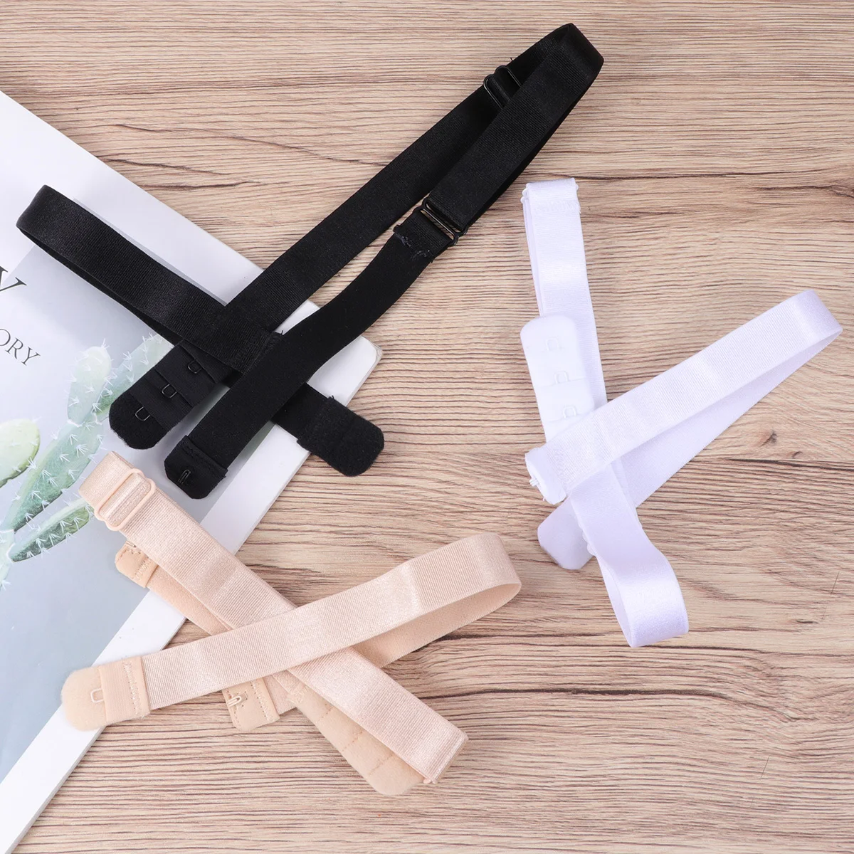 Convertidores extensores de correa de sujetador con espalda baja para mujer, cinturón ajustable de algodón y poliéster duradero para Tops de vestido de verano, 3 uds.