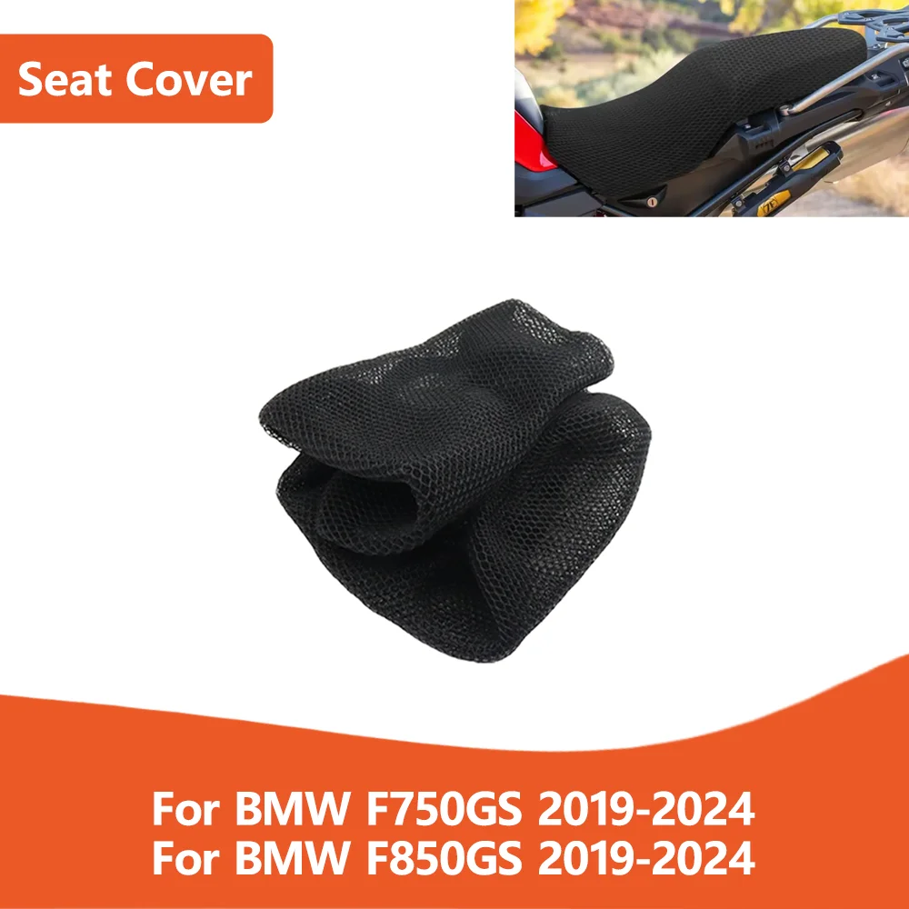 

For BMW F750GS F850GS F 750 850 GS 2019-2023 2024 Motorcycle Accessories 3D Mesh Fabric Cushion Waterproof Protection Seat Cover