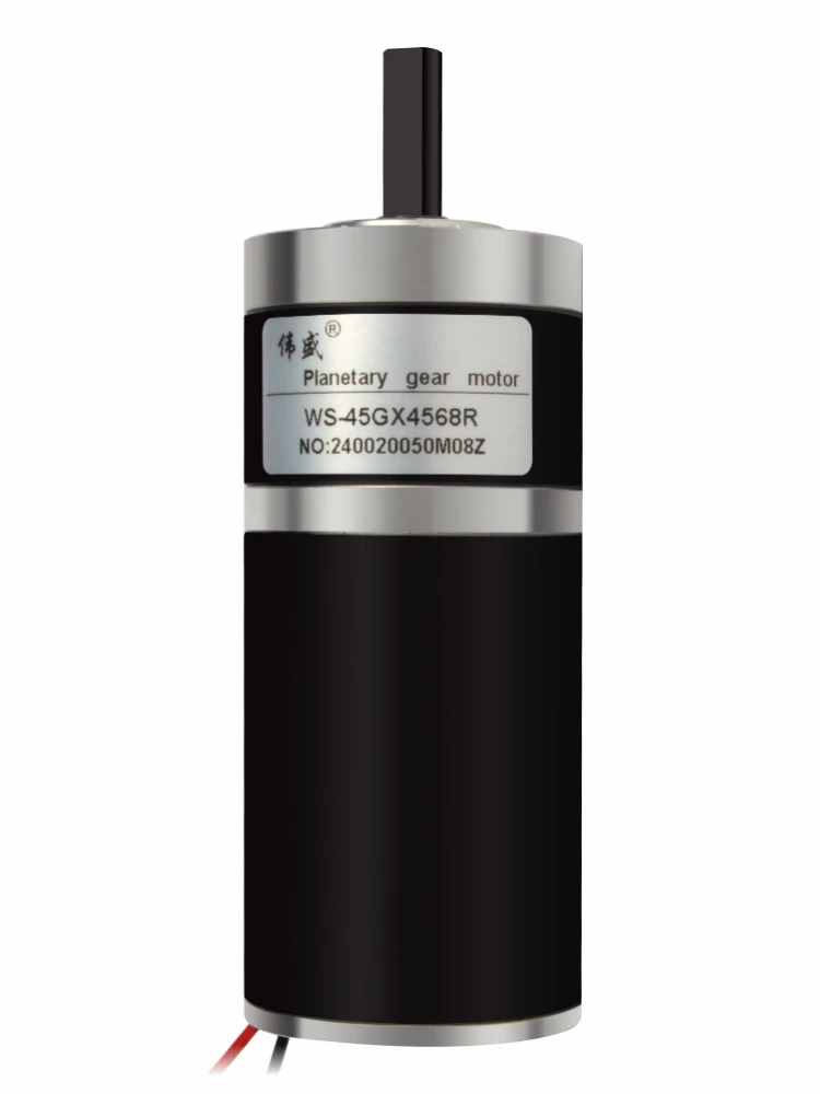 Imagem -06 - Motor Redutor Planetário de Alto Torque Ajustável Motor dc em Miniatura cw Ccw 12v 24v 45 mm