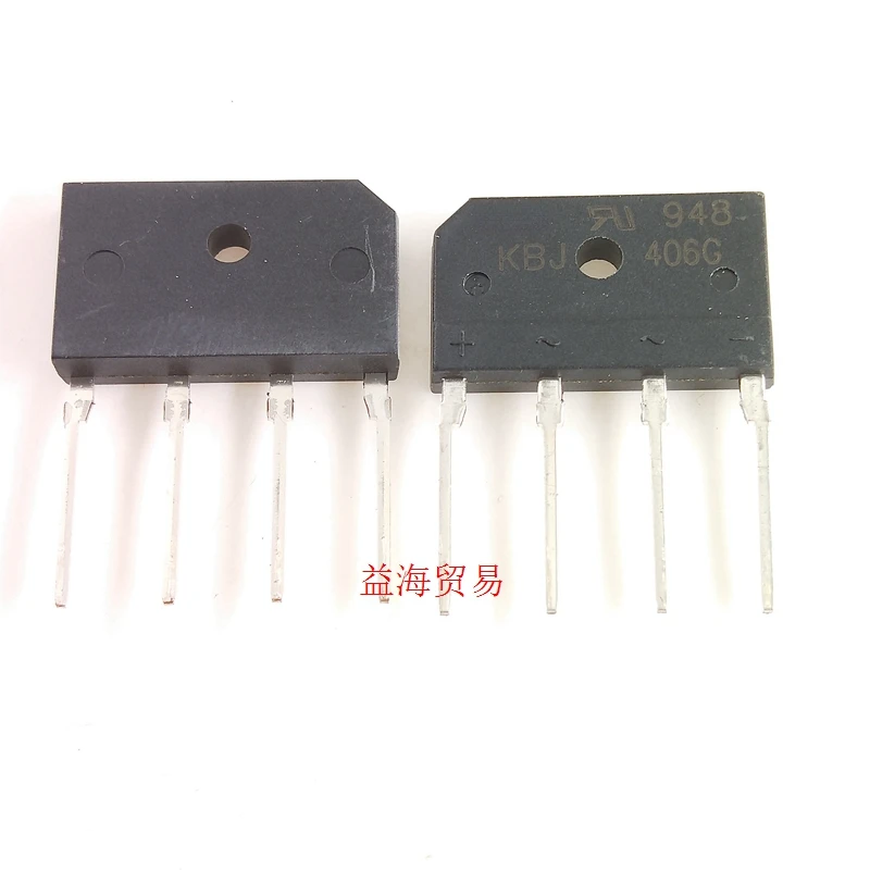 1-10PCS/Per Pack KBJ406G ZIP4  4A 600V NEW ORIGINAL