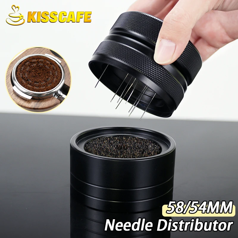 

Coffee Needle Distributor Stainless Steel For 53/54/58mm Portafilter Espresso Needle Type Leveler Breville E61 Tool Accessories