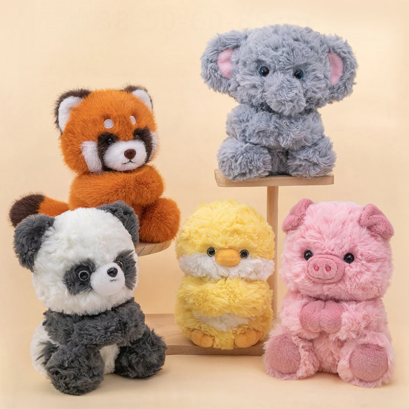 

Kawaii Plush Stuffed Doll Panda Palm Buddy Sitting Cute Animal Toy for Kids Birthday Christmas Gift Soft Cuddly Companion