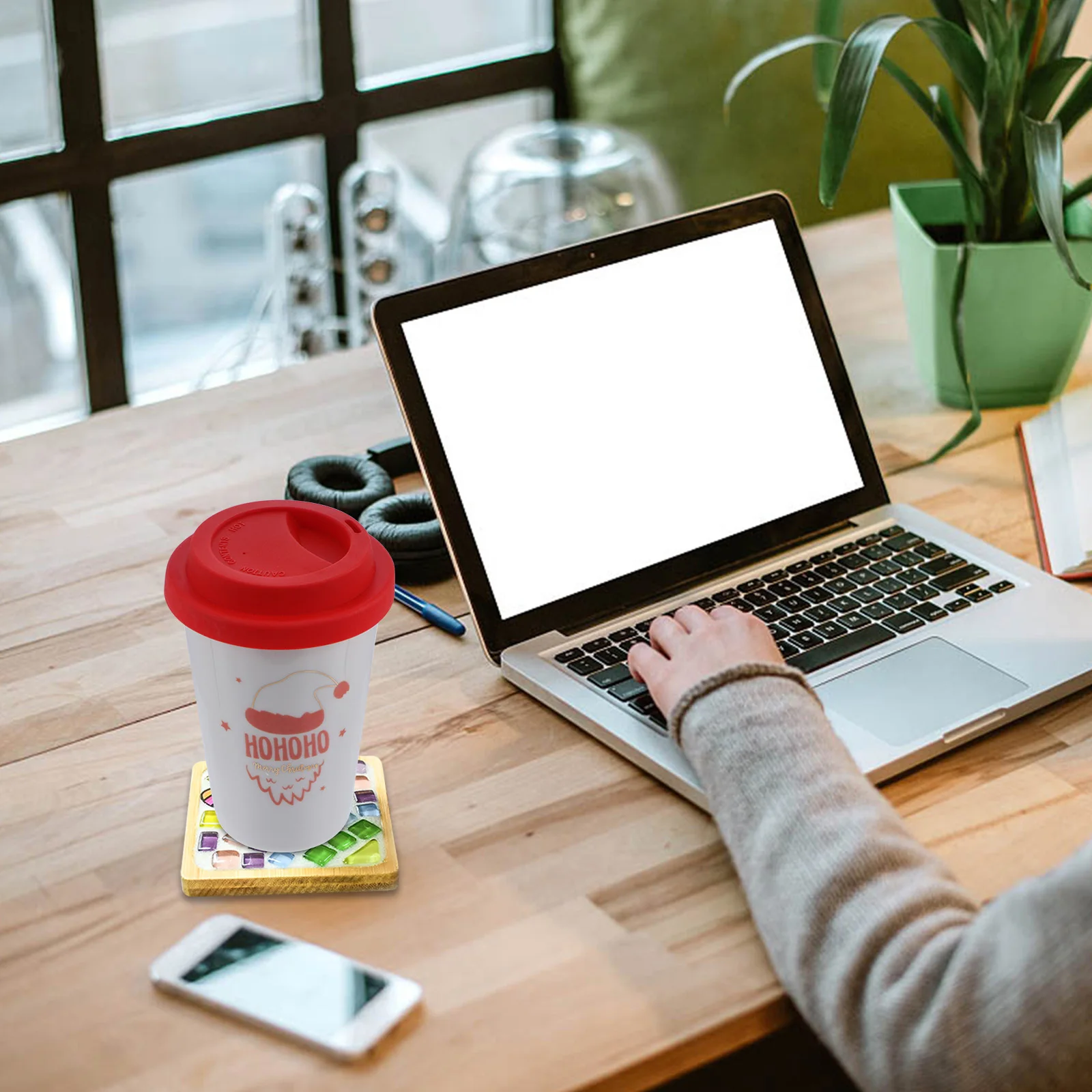 

6Pcs Mosaic Wood Tray DIY Mold Creative Home Tray Decorative Crafts Accessories DIY Accessories Ornaments Home Ornaments