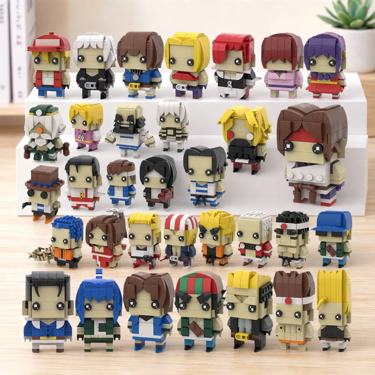 Mini Fighters Building Blocks Model Battle Game Action Figures Set MOC Fist Cartoon Character Adult Assembly Toys Birthday Gift