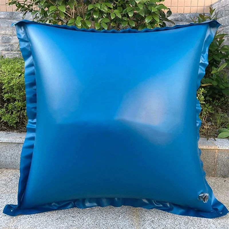 1Pcs 4X 4Inch Pool Pillows Inflatable Pillow For Above Ground Pools, 0.24Mm Ultra Thick & Cold-Resistant Above Ground