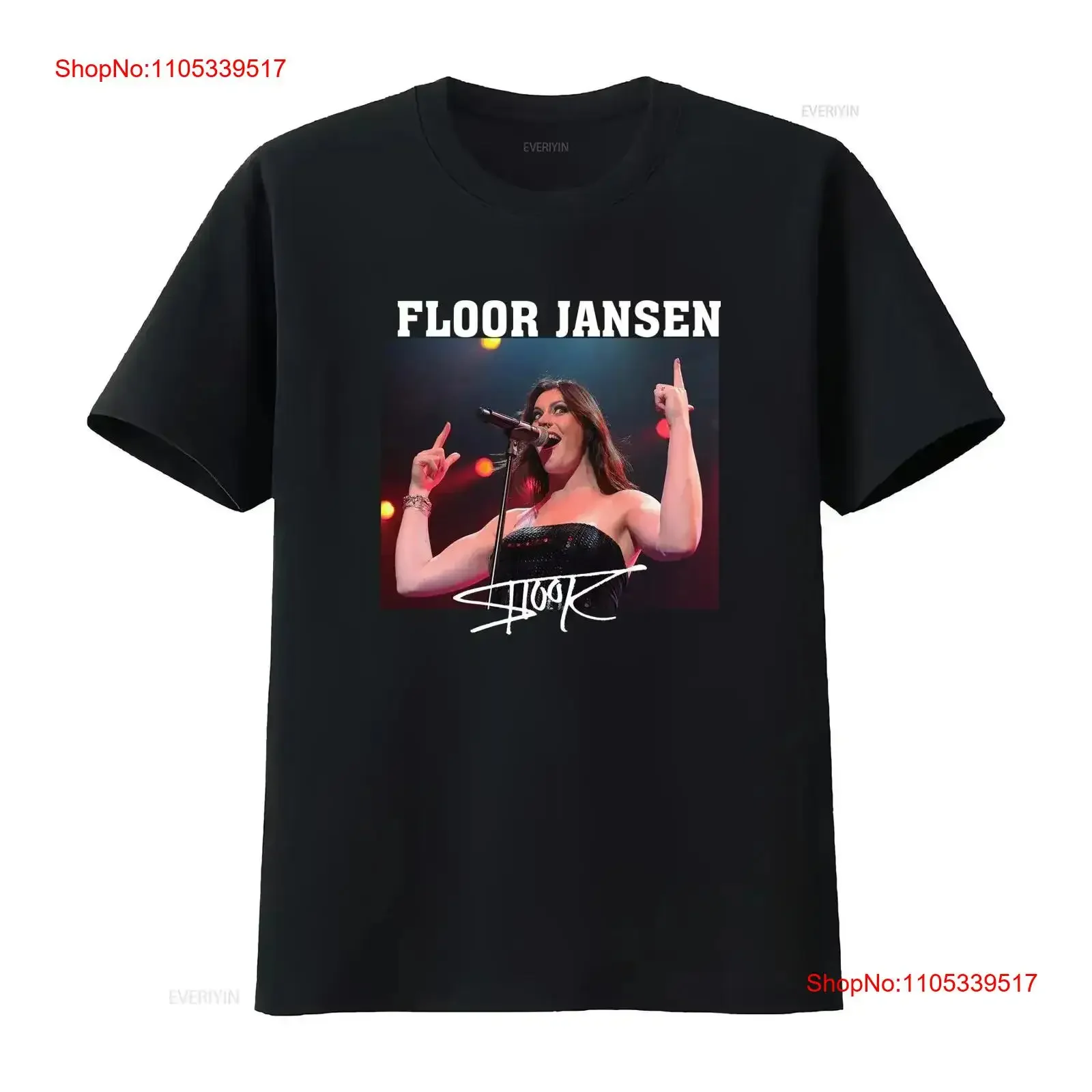 New Popular Floor Jansen Tour For Fans All Size T Shirt 1N1584 vintage Washed Casual Versatile fashion Breathable Comfortable