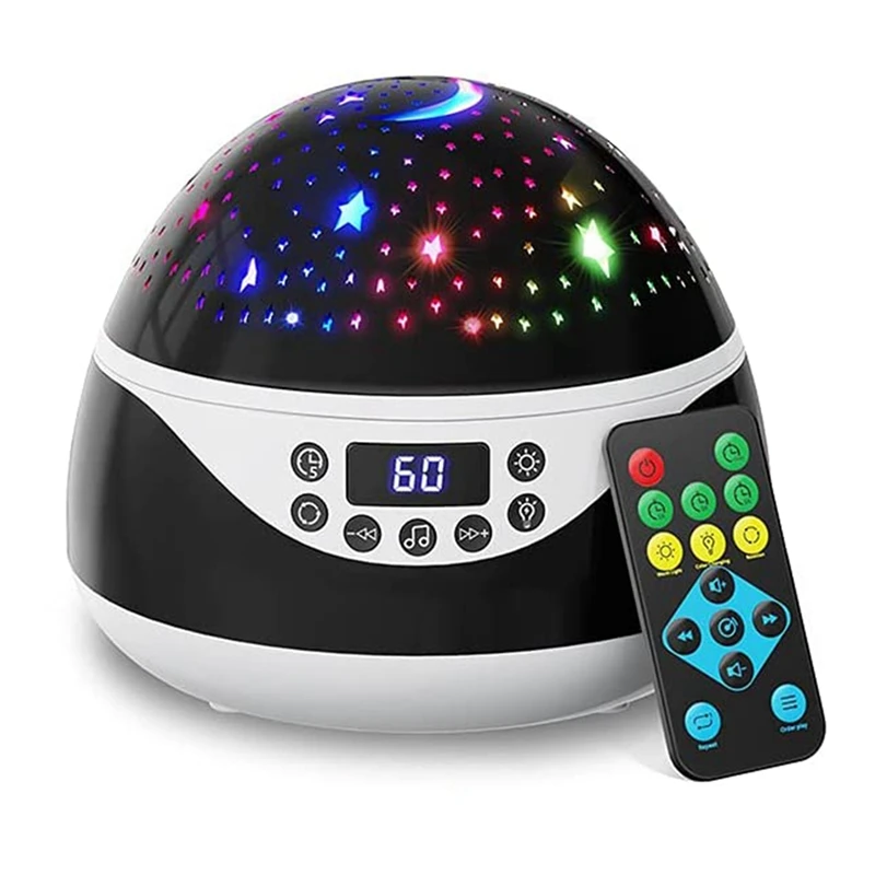 

Stars Night Light Projector,With Timer & Music,Birthday Gifts for Children 2-11 Year Olds,Christmas Gifts for Kids Age