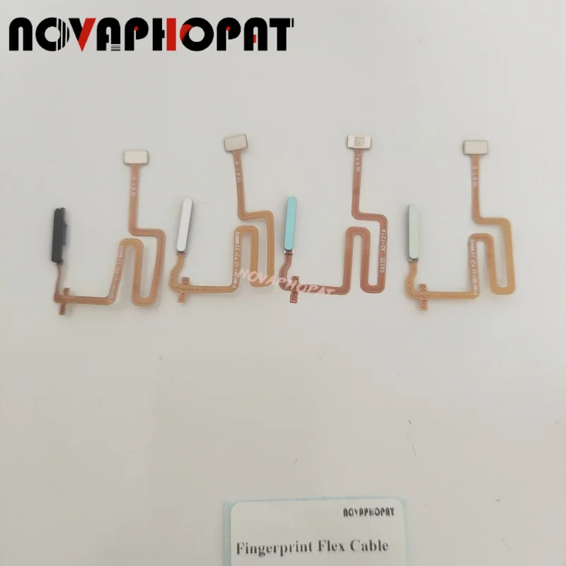 For Realme Narzo 50A Prime RMX3516 Fingerprint Flex Power On Off Switch Home Control Unlock Key Button Sensor Volume Flex Cable