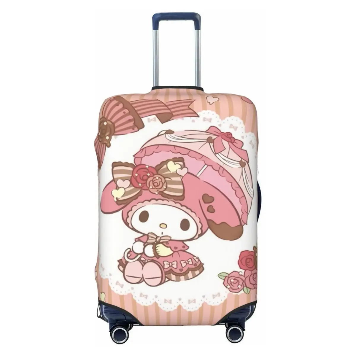

Custom My Melody Bunny Luggage Cover Fashion Cartoon Suitcase Protector Covers Suit For 18-32 inch