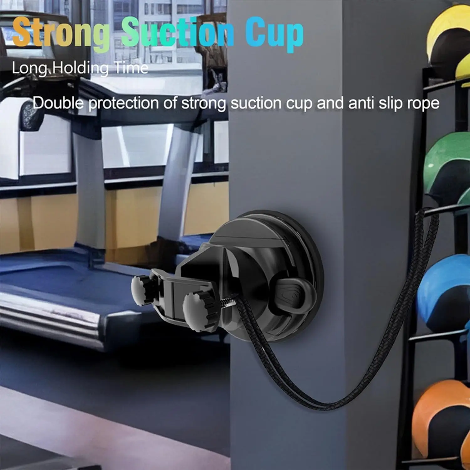 Wall-Mounted Vacuum Suction Holder for Massage Guns Suction Cup Mount for Back Muscle Relaxation and Massage with Strong Suction