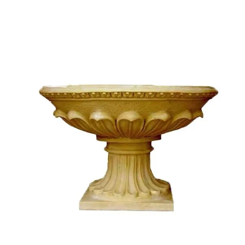 European Style Outdoor Garden Decorative Concrete Flower Pot Mold for DIY Cement Planter Making Mould Building Craft Tool