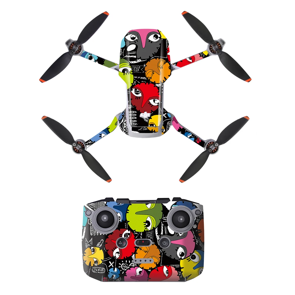 Sticker Skin for DJI Mini 2/Mini 2 SE Stickers Waterproof PVC Stickers Drone Body Skin Protective Arm Camera Drone Accessories