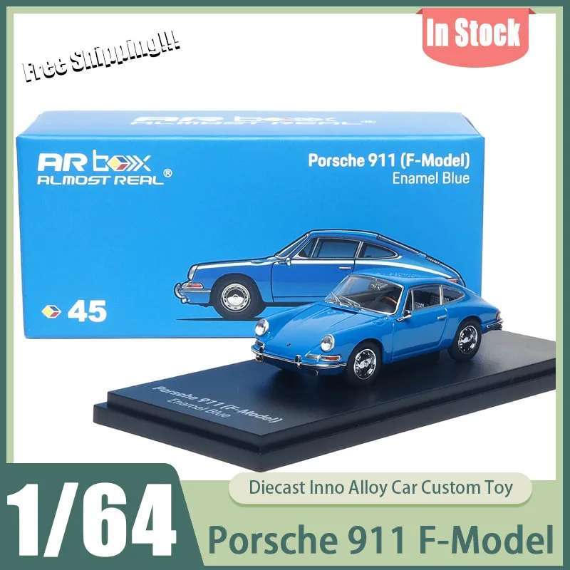 

New In Stock Almost Real 1:64 Porsche 911 F Model Early Version Diecast Model With Etched Rear Grille Collectible Ornament Gifts