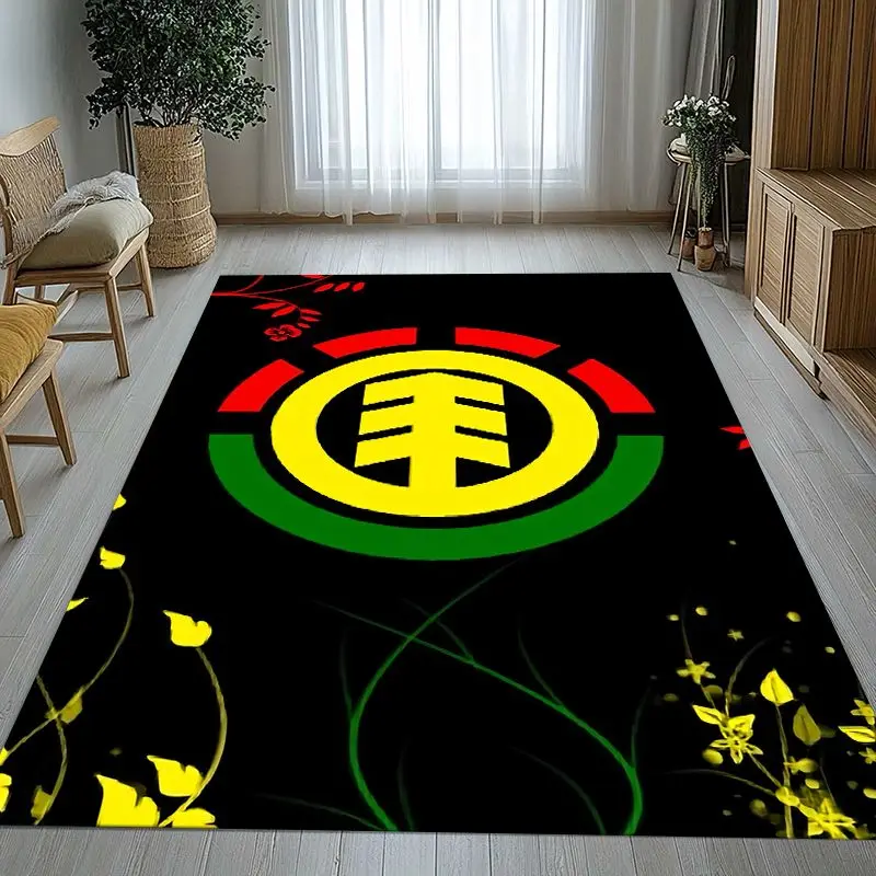 Boardsport Logo E-Element Skateboards Soft Non-Slip Large Area Rug for Living Room,Bedroom Carpet Mat for Sofa,Home Decor Gift