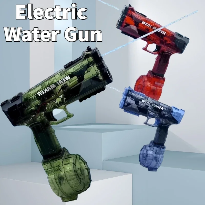 Children Automatic Water Gun Toy Electric Watergun for Kids Summer Beach Pool Outdoor Shooting Games Water Spray Gun Toys Gifts