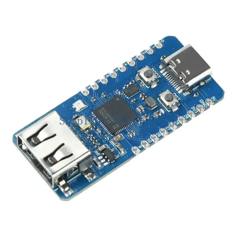 02DC RP2350A Firmware Development Board with Full Signals Access, Integrated Programming Switches, and File Transfer Flashing