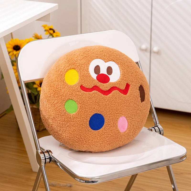 Almohada de felpa de galleta de dibujos animados de 11/40CM, cojín de simulación de galletas, juguetes, monedero pequeño bonito, colgante, bolsa, regalos de decoración