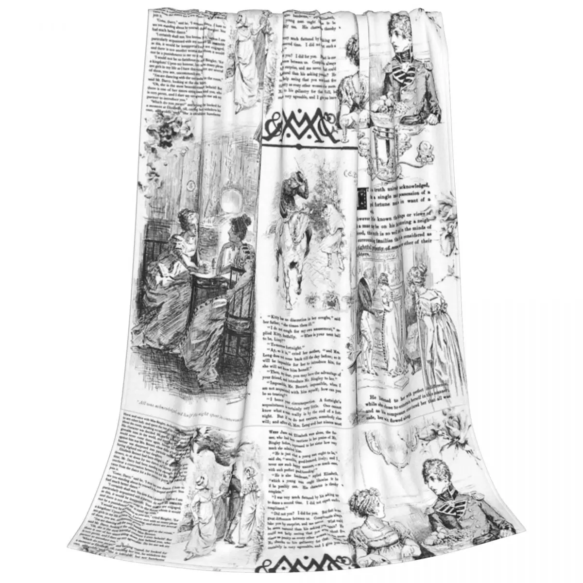 Pride And Prejudice - Pages Blanket Fleece Super Soft Sofa Throw Blankets For Couch Bedding Outdoor Throws Bedspread Quilt