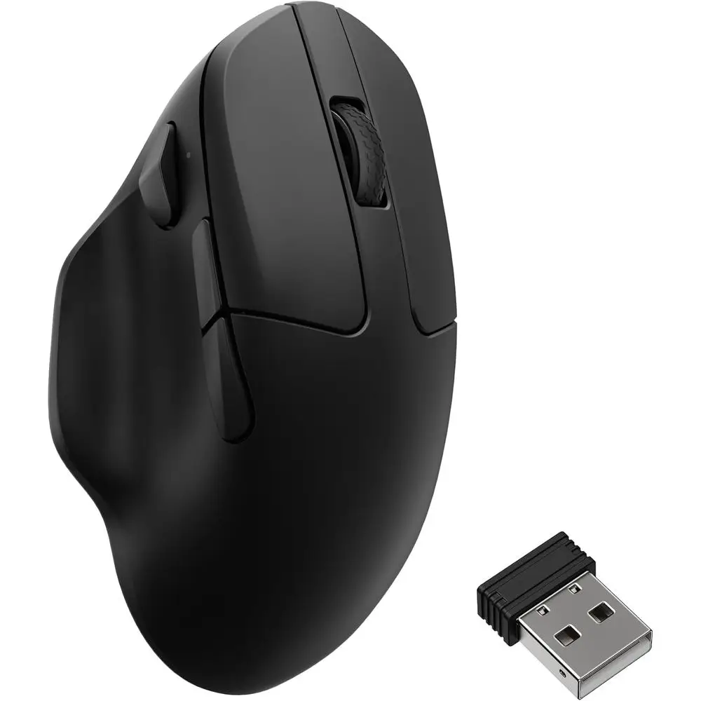 

Wireless 8K DPI Ergonomic Mouse, 66g Lightweight, 140-Hour Battery, 2.4GHz/Bluetooth/Wired Connectivity