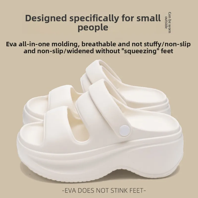 EVA Material Thi Bot Heel Sandals Women's Summer Outdoor Faion High-End Sensation Comfortable Small Size Slip-On oes