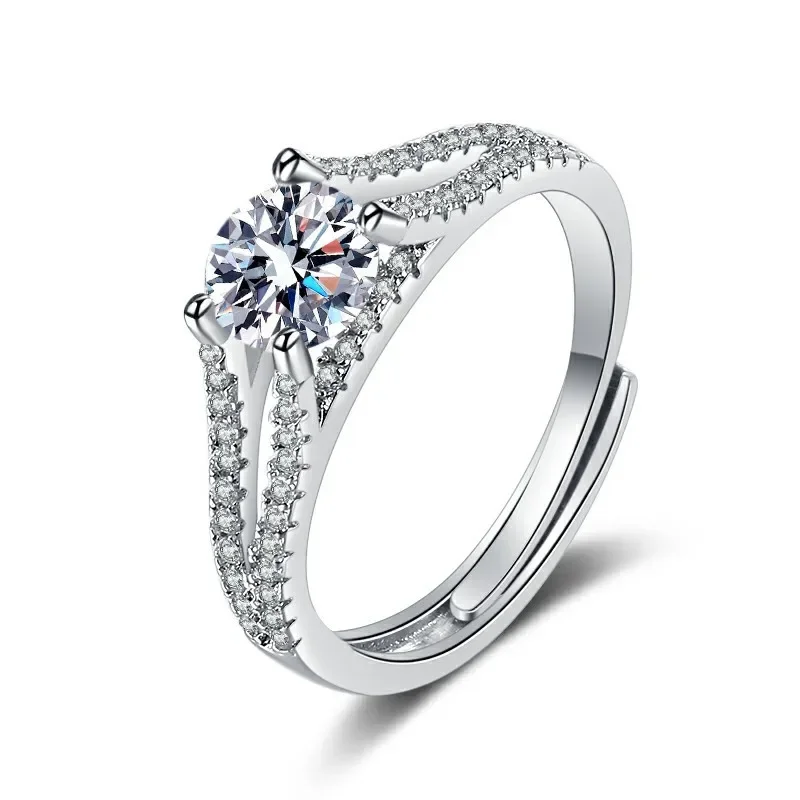 Bague en argent regardé 925 pour femme, haute qualité, matiques de mariage, bijoux fins, accessoires, caau  fête, AAA, nouve