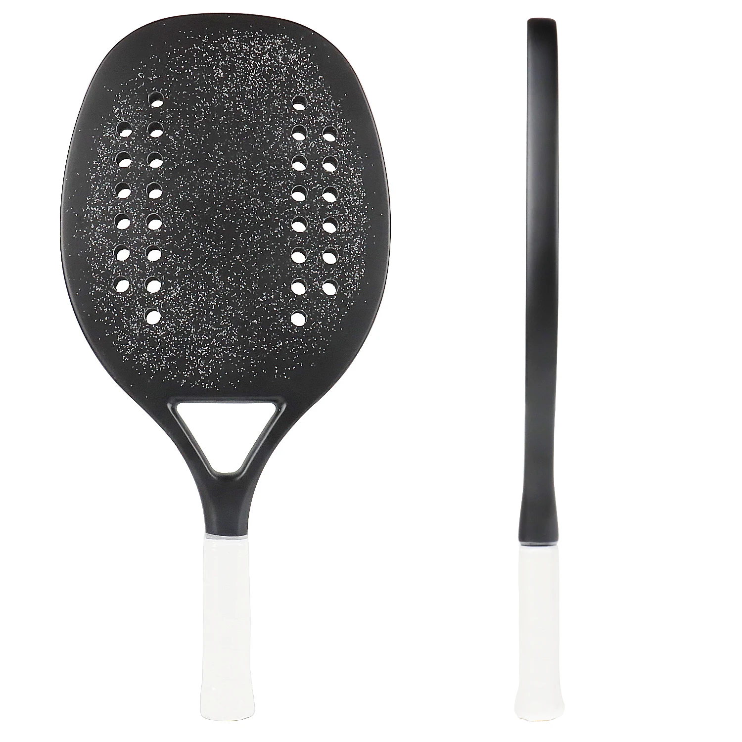 Beach Tennis Racquet Full Carbon Fiber Grit Face With Frosted Treatment Beach Tennis Paddles for Outdoor Sports