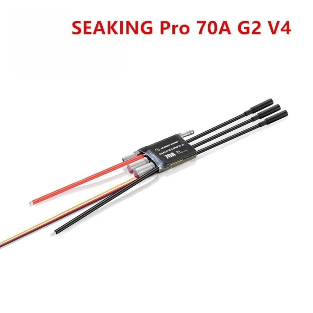

FATJAY Hobbywing SEAKING-Pro-70A-G2-V4 70A ESC 2-4S Brushless Electronic Speed Controller for Mini ECO Mini Mono Mini Hydro