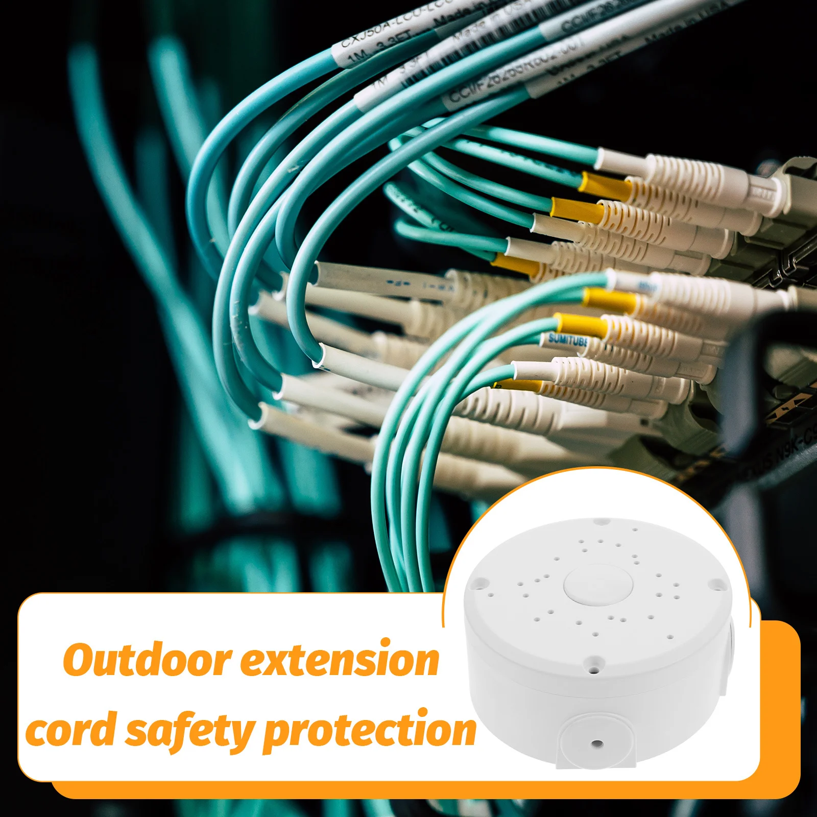 

Outdoor Electrical Box Waterproof Junction Box Heavy Duty Extension Cord Safety Cover for Secure Outdoor Cable Connection