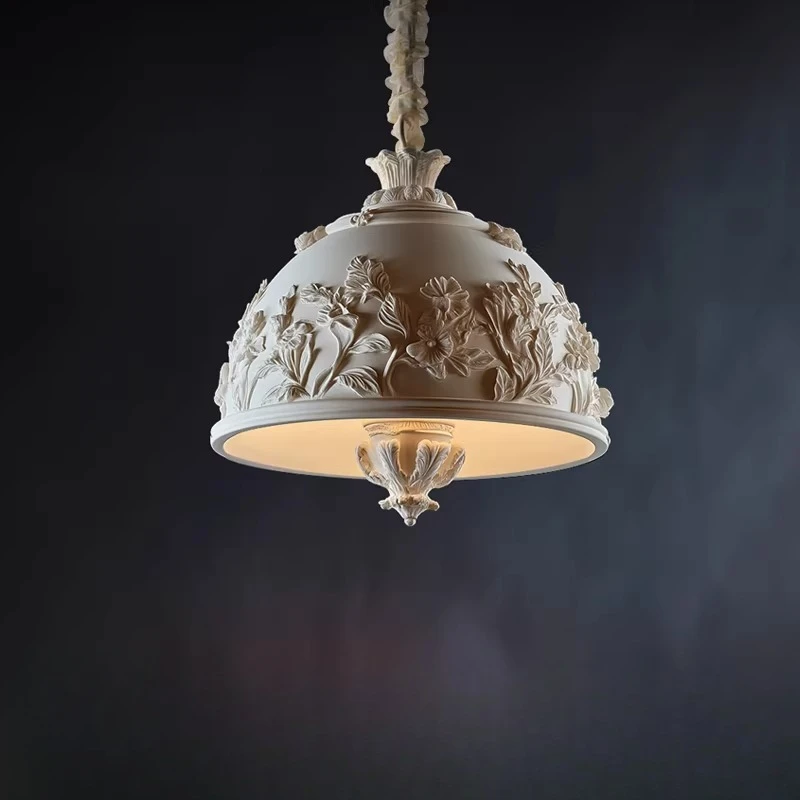 French Chandelier Living Room Entrance Corridor Small Hotel Dining Aisle Art Carving High End Atmosphere Lighting