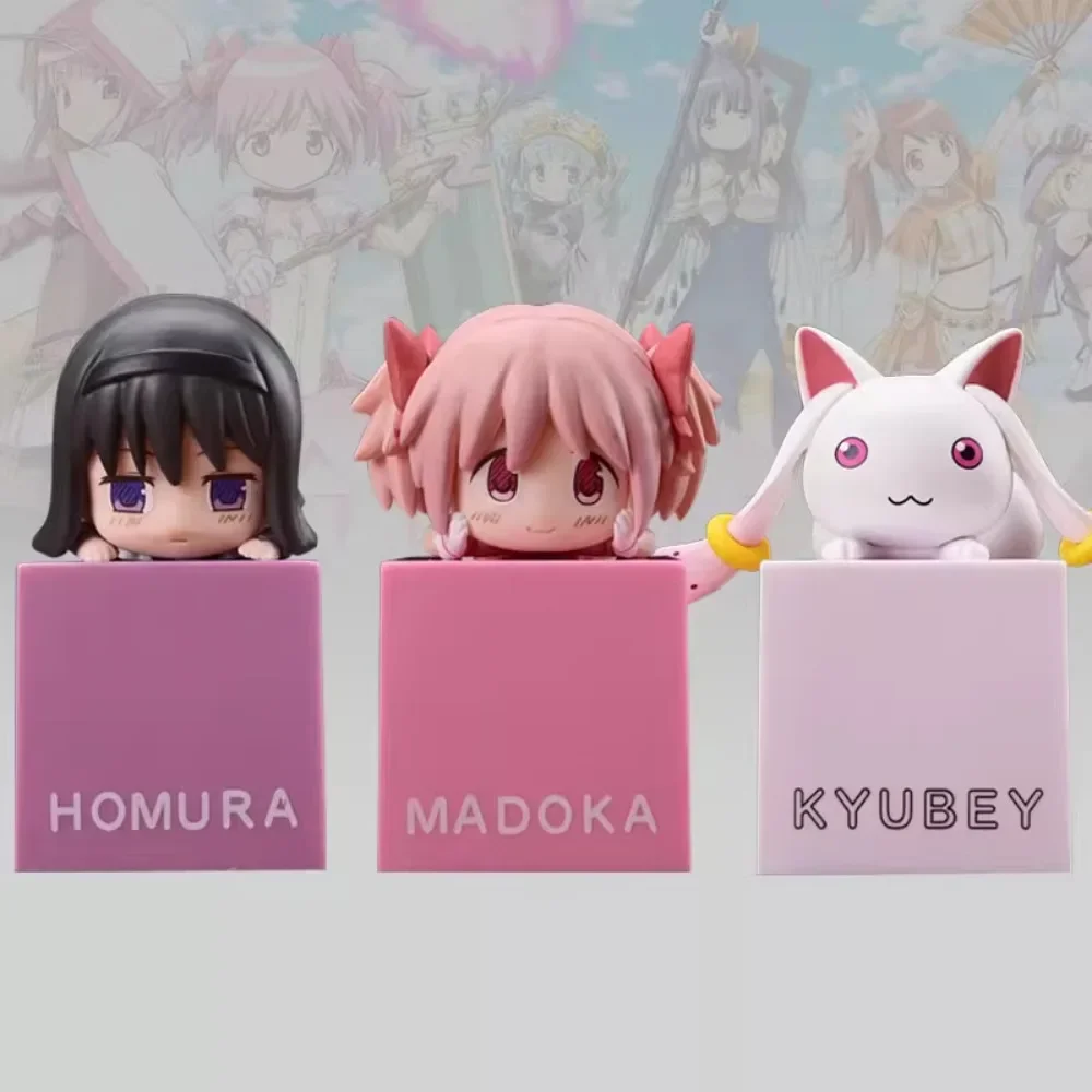 

Puella Magi Madoka Magica Q Version Anime Figure Kaname Madoka Akemi Homura Incubator Kawaii PVC Model Action Peripherals Gift