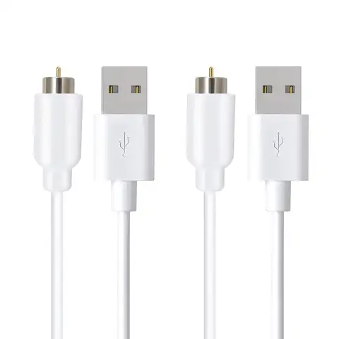 Câbles de charge magnétiques, chargeur USB, câbles de chargement de remplacement, câble d'alimentation cc, cordon de chargement de prise, paquet de 2
