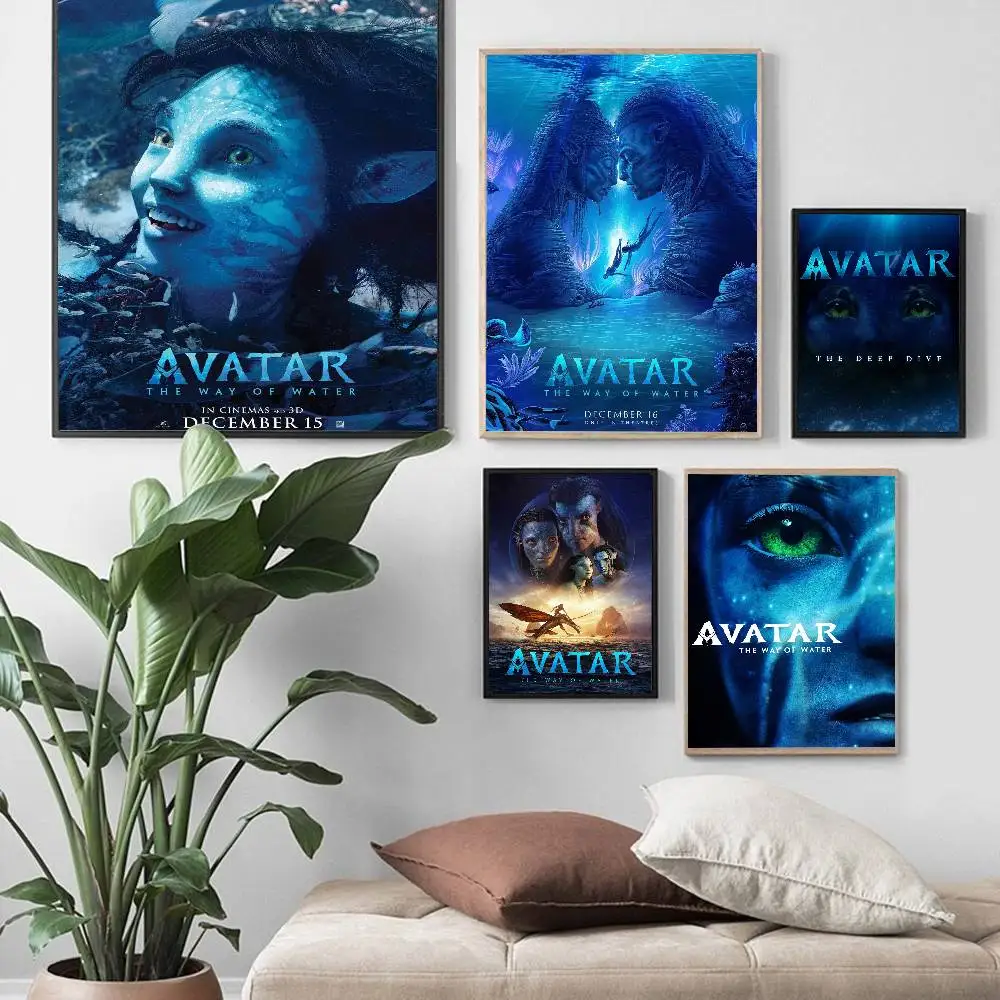 A-الصورة الرمزية 2 الفيلم الكلاسيكي خمر الملصقات HD جودة جدار الفن الرجعية الملصقات لديكور جدران غرفة المنزل #5