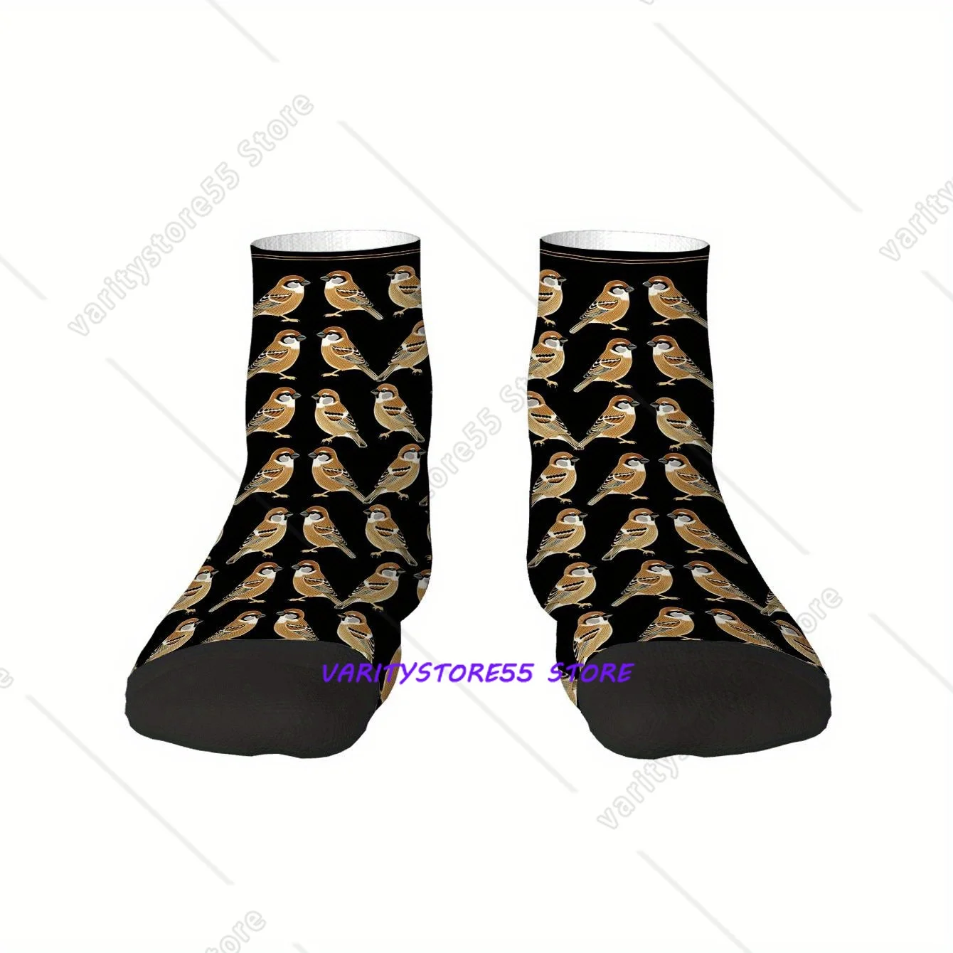 

Sparrows Socks Harajuku Sweat Absorbing Stockings All Season Socks Accessories for Man Woman Gifts