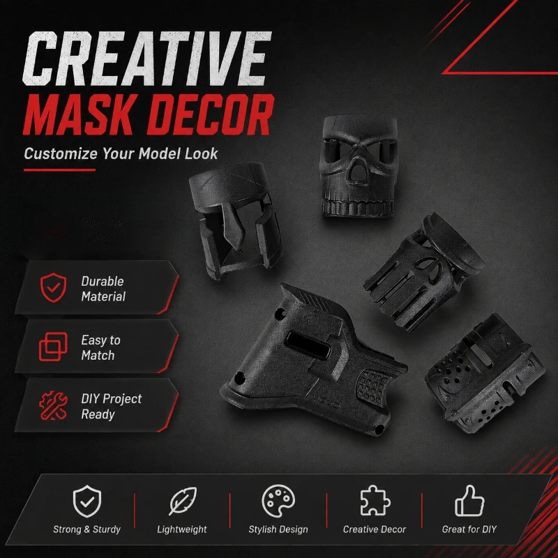 Detachable Styling Decorative Mask Components Hobby Model Assemble Ornaments Personalized Desktop Art Display Decor