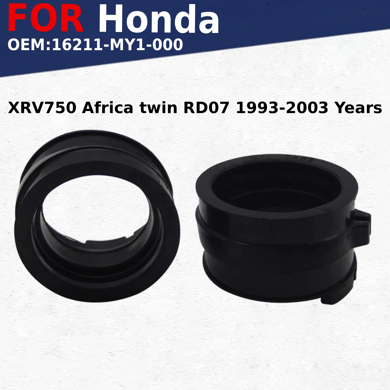 

2pcs Motorcycle Carburetor Interface Manifold Intake Glue for Honda XRV750 Africa twin 750 RD07 XRV 750 1993-2003 16211-MY1-000
