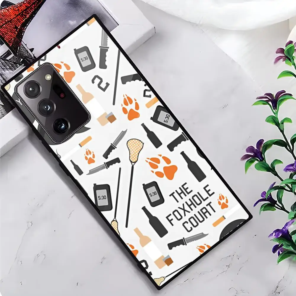 F-Foxhole C-Court MAISTO Phone Case Glass Phone Case For Samsung Galaxy S20 S21 S22 S23 S24 Note20 Ultra Plus Fe