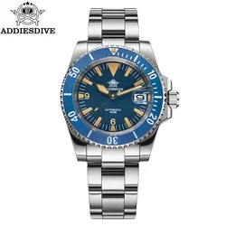 ADDIESDIVE Automatic Mechanical Watches AD2064 Japan NH35A Movement Sapphire Crystal Ceramic Bezel C3 Luminous 20Bar Waterproof