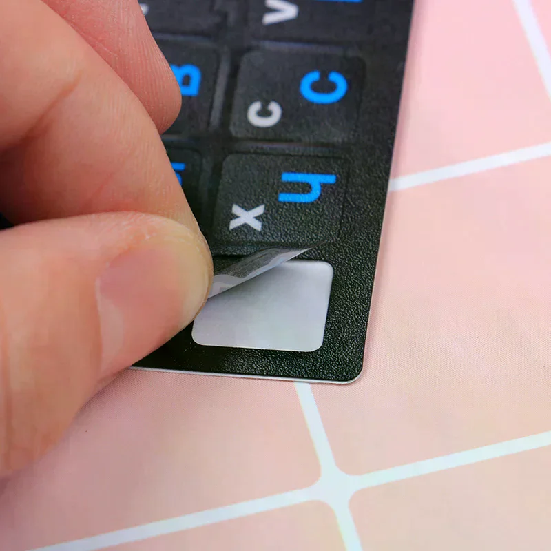 Russian standard keyboard layout sticker letters on replacement