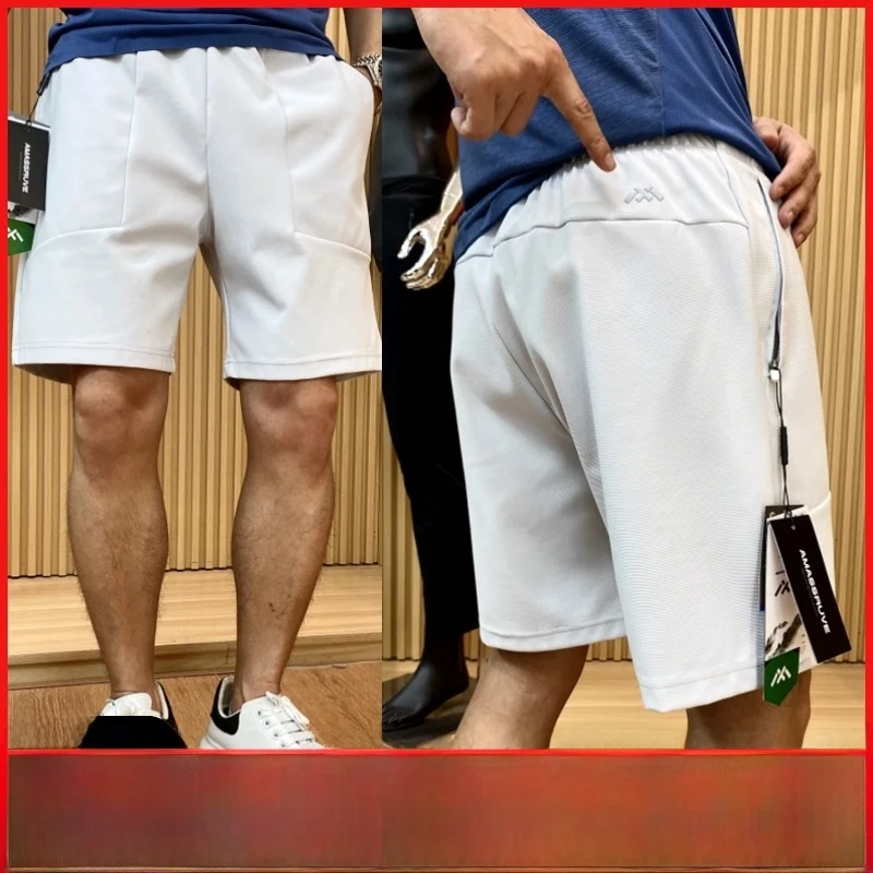 Leavo Johnson High-End Summer Outdoor Doppia cerniera ket Elastico in vita per uomo Casual Loose Fit Fibra di poliestere